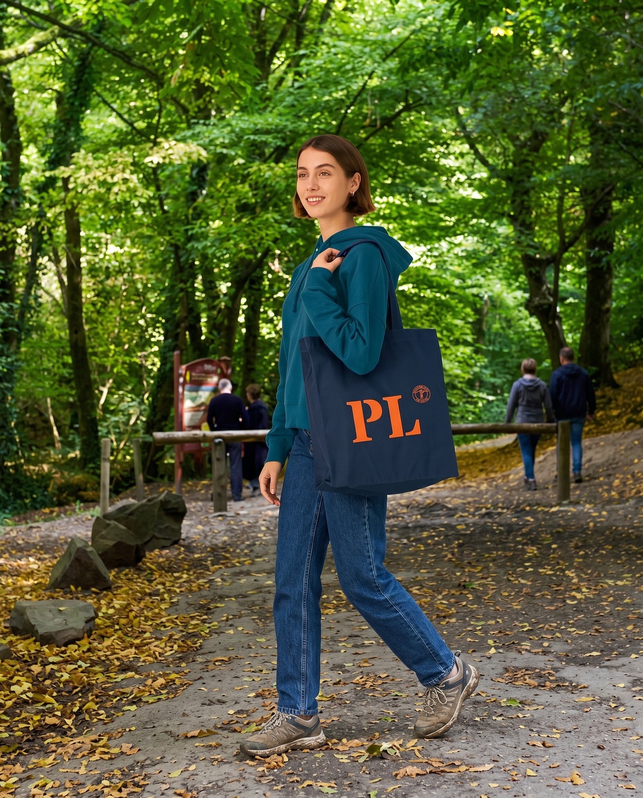 Tote bag PL Paimpol Bleu Marine - Orange