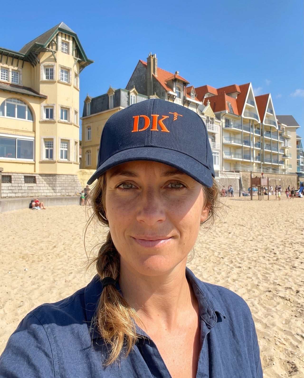 Casquette DK Dunkerque Bleu Marine - Orange / Rose