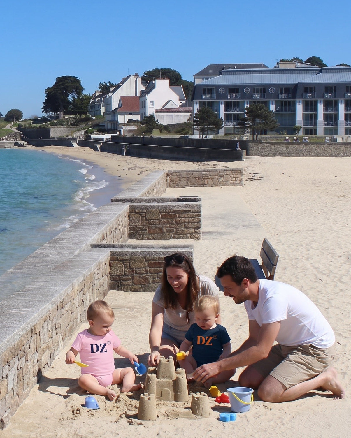 Body enfant Douarnenez DZ - Rose et Bleu
