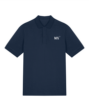 Polo brodé Morlaix MX Bleu Marine Orange / Blanc - Unisexe - Quartier iodé