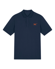 Polo brodé Nouméa NC Bleu Marine - Orange/ Blanc - Quartier iodé