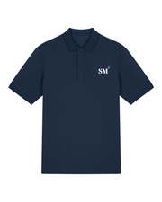 Polo SM Saint Malo - Bleu Marine Orange  et Blanc - Unisexe - Quartier iodé