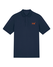 Polo SM Saint Malo - Bleu Marine Orange  et Blanc - Unisexe - Quartier iodé
