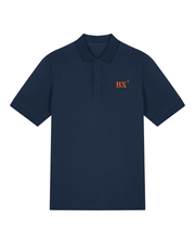 Polo brodé Bordeaux BX Bleu Marine Orange / Blanc - Quartier iodé