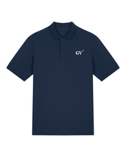 Polo brodé Hommes Le Guilvinec GV Bleu Marine Orange / Blanc - Quartier iodé