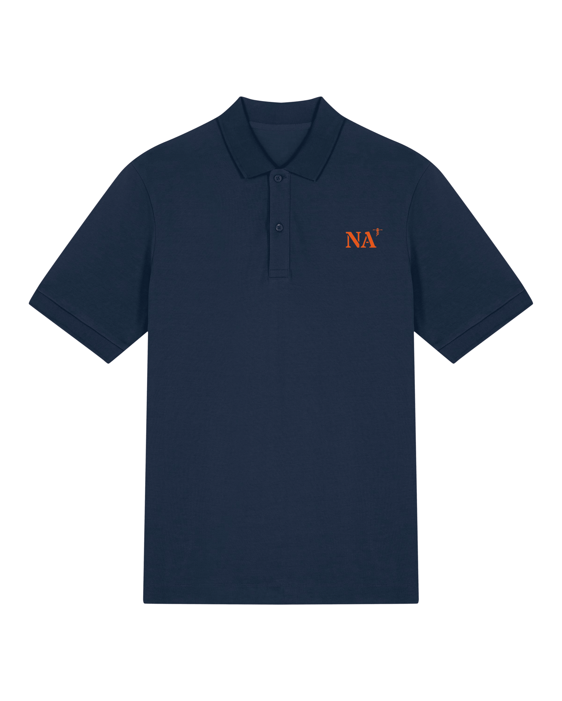 Polo brodé Nantes NA Bleu Marine - Orange / Blanc - Quartier iodé
