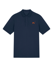 Polo brodé Paimpol PL Bleu Marine Orange / Blanc - Quartier iodé