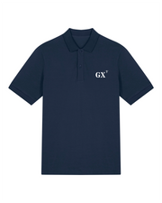 Polo brodé Groix GX Marine - Bleu Marine - Orange / Blanc - Quartier iodé