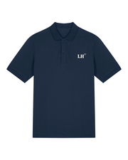 Polo brodé Le Havre LH Bleu Marine - Orange / Blanc - Quartier iodé