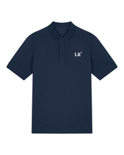Polo brodé La Rochelle LR Bleu Marine - Orange / Blanc - Quartier iodé