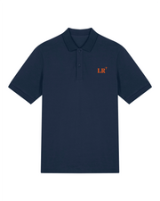 Polo brodé La Rochelle LR Bleu Marine - Orange / Blanc - Quartier iodé