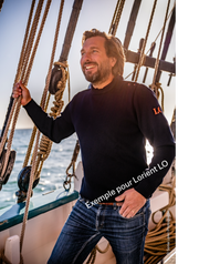 Pull Marin Homme port de Lorient LO en laine mérinos 