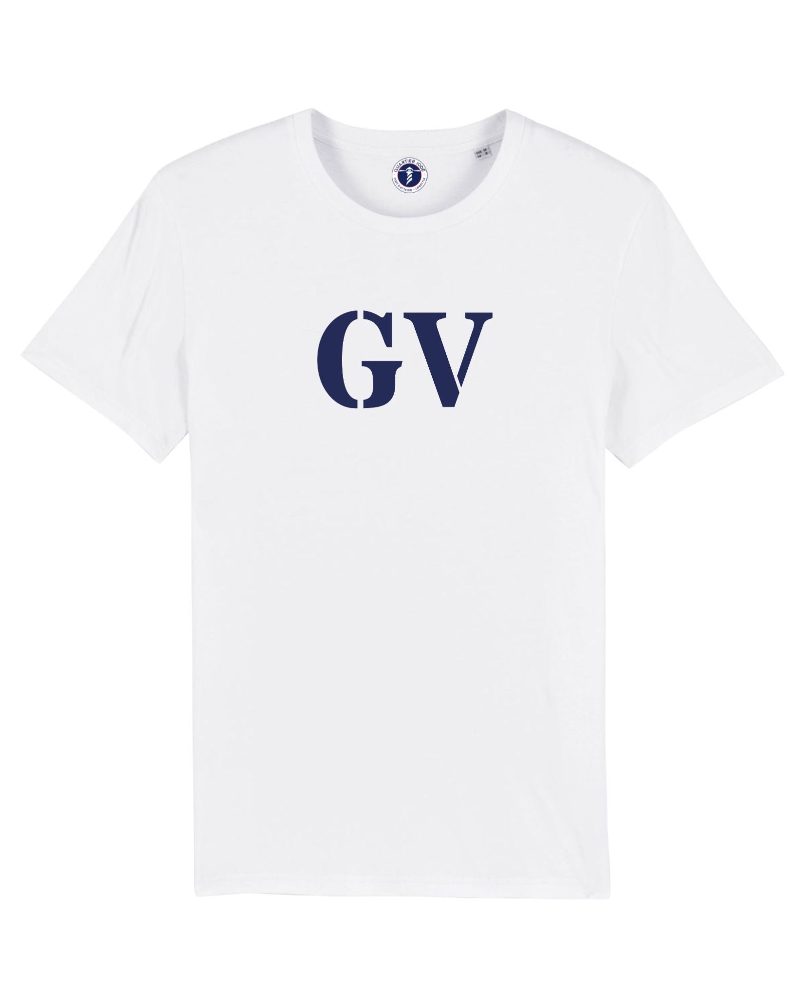 Quartier Iodé, Tshirt pour enfant blanc à l'effigie de GV pour Le Guilvinec en Bretagne.