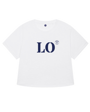 LO pour Lorient, sur ce Tshirt oversize , large pour femme, de la marque bretonne Quartier Iodé. 