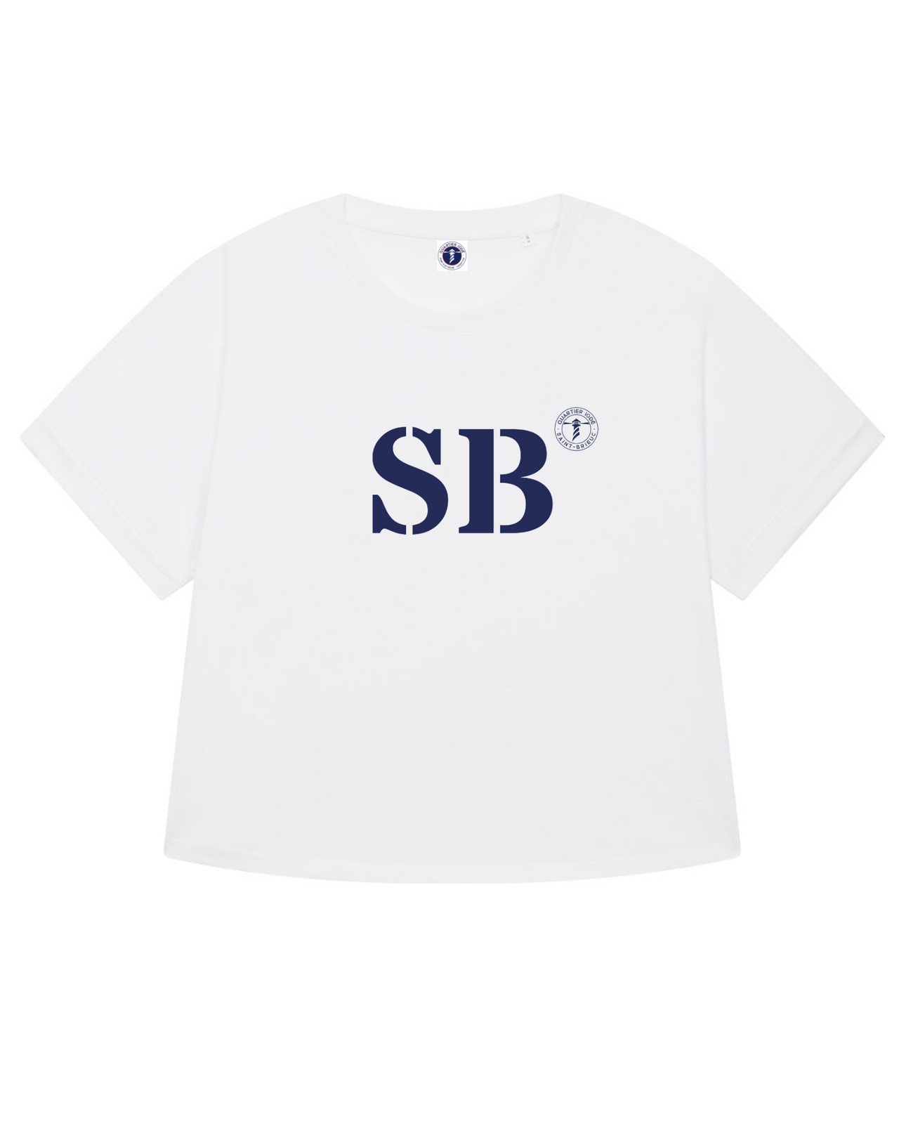 Découvrez le Tshirt marin oversize pour femmes, de Quartier Iodé. Il met le port de Saint Brieuc en Bretagne à l'honneur.