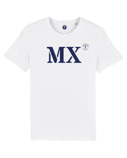 MX pour Morlaix, Tshirt blanc en coton, par la marque de vêtements bretons Quartier Iodé. 