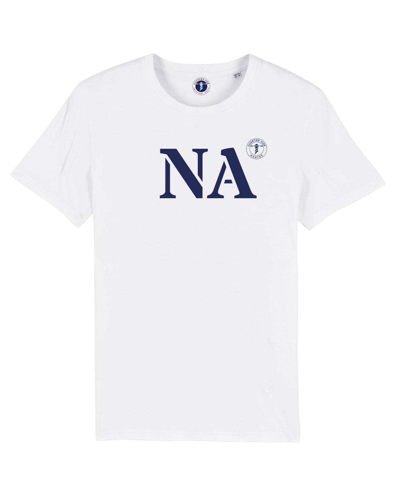 Quartier Iodé vous offre ce beau tshirt en coton blanc et certifié bio à l'effigie de la ville de Nantes. Pour hommes et femmes. 