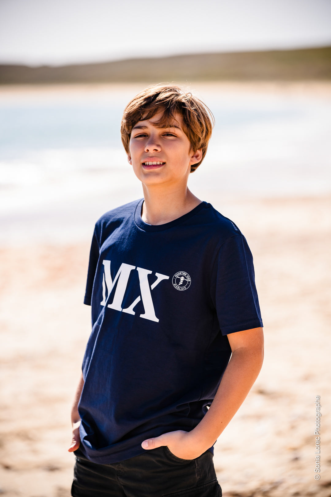 Quartier iodé, Tshirt marin MX pour Morlaix. Pour hommes et femmes, en coton biologique.