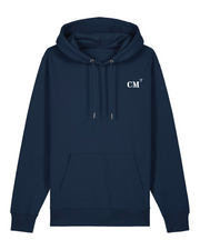 Sweat à capuche brodé CM Camaret Bleu Marine- Orange- Blanc  - quartier iodé 