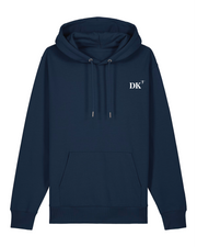 Sweat à capuche Dunkerque DK Bleu Marine brodé Orange- blanc Unisexe - Quartier iodé