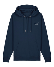 Sweat à capuche DZ Douarnenez - Bleu Marine Orange et blanc - Unisexe - Quartier iodé