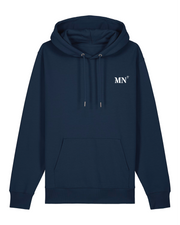 Sweat à capuche Marennes MN Marine brodé Orange - Blanc Unisexe - Quartier iodé