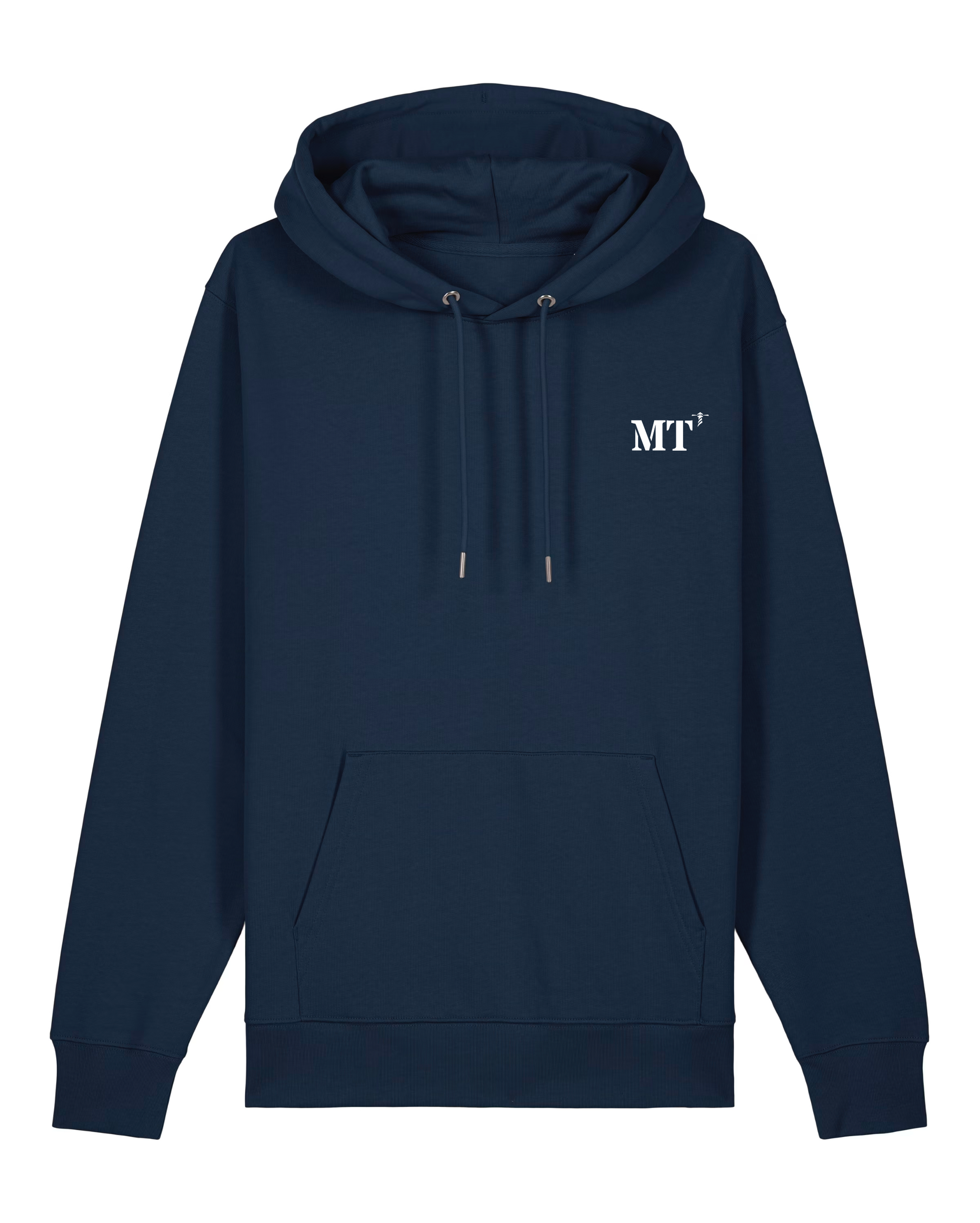 Sweat à capuche brodé Martigues MT Bleu Orange Blanc  Unisexe - Quartier iodé