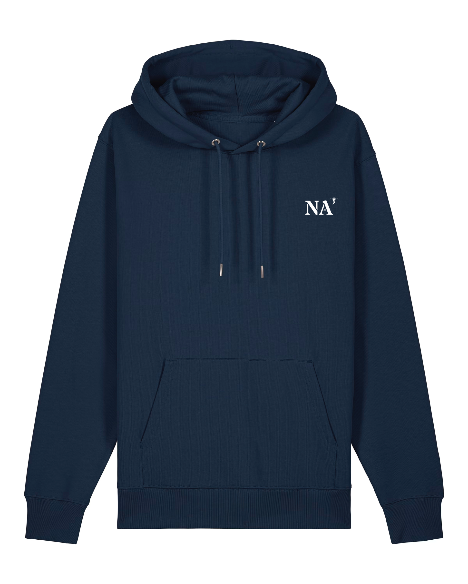 Sweat Nantes NA à capuche - Bleu Marine brodé Orange- Blanc - Quartier iodé