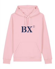 Sweat à capuche Bordeaux BX Rose et Bleu MarineUnisexe - Quartier iodé