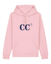 Sweat à capuche CC Concarneau - Rose et Bleu Marine - Unisexe - Quartier iodé