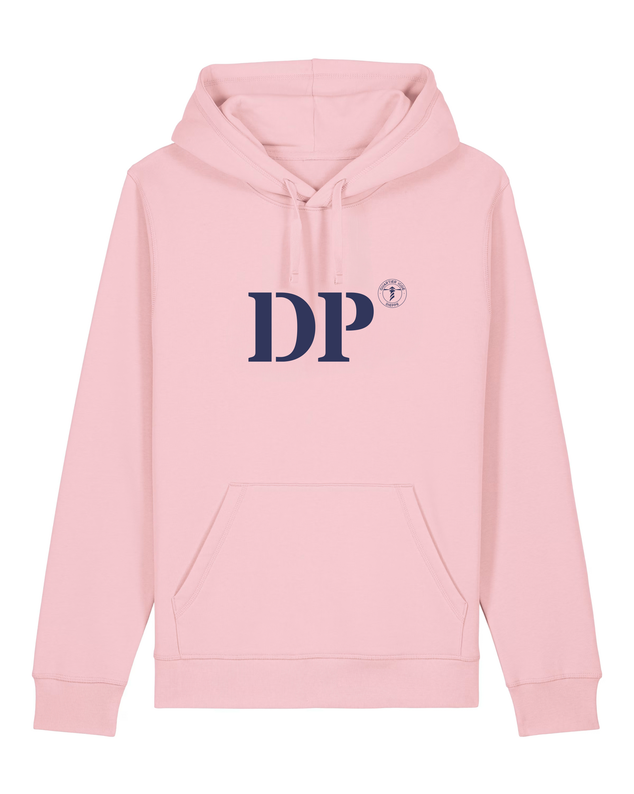 Sweat à capuche  DP Dieppe Rose Marine  Unisexe - Quartier iodé