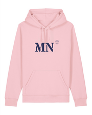 Sweat à capuche Marennes MN Rose et Bleu Marine  Unisexe - Quartier iodé