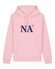 Sweat Nantes NA à capuche -Rose et Bleu Marine - Unisexe - Quartier iodé