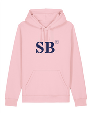 Sweat à capuche SB Saint Brieuc - Rose et Bleu Marine - Unisexe - Quartier iodé