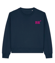 Sweat Brest BR Vert - Rose / Bleu Marine - Rose quartier iodé