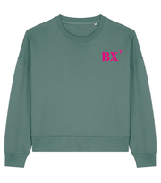 Sweat Bordeaux BX Vert - Rose / Bleu Marine - Rose quartier iodé
