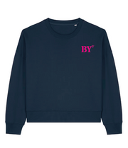 Sweat BY Saint-Barthélémy Vert - Rose / Bleu Marine - Rose quartier iodé