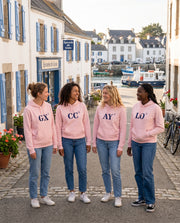 Sweat LO Lorient Rose Bleu Marine - quartier iodé