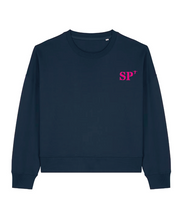 Sweat brodé Saint-Pierre-Et-Miquelon SP Vert / Rose - Bleu Marine / Rose - Quartier iodé