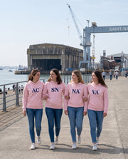Sweat VA Vannes Rose Bleu Marine - Quartier iodé