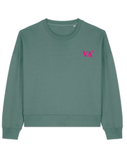 Sweat brodé Vannes VA Vert / Rose - Bleu Marine / Rose - Quartier iodé