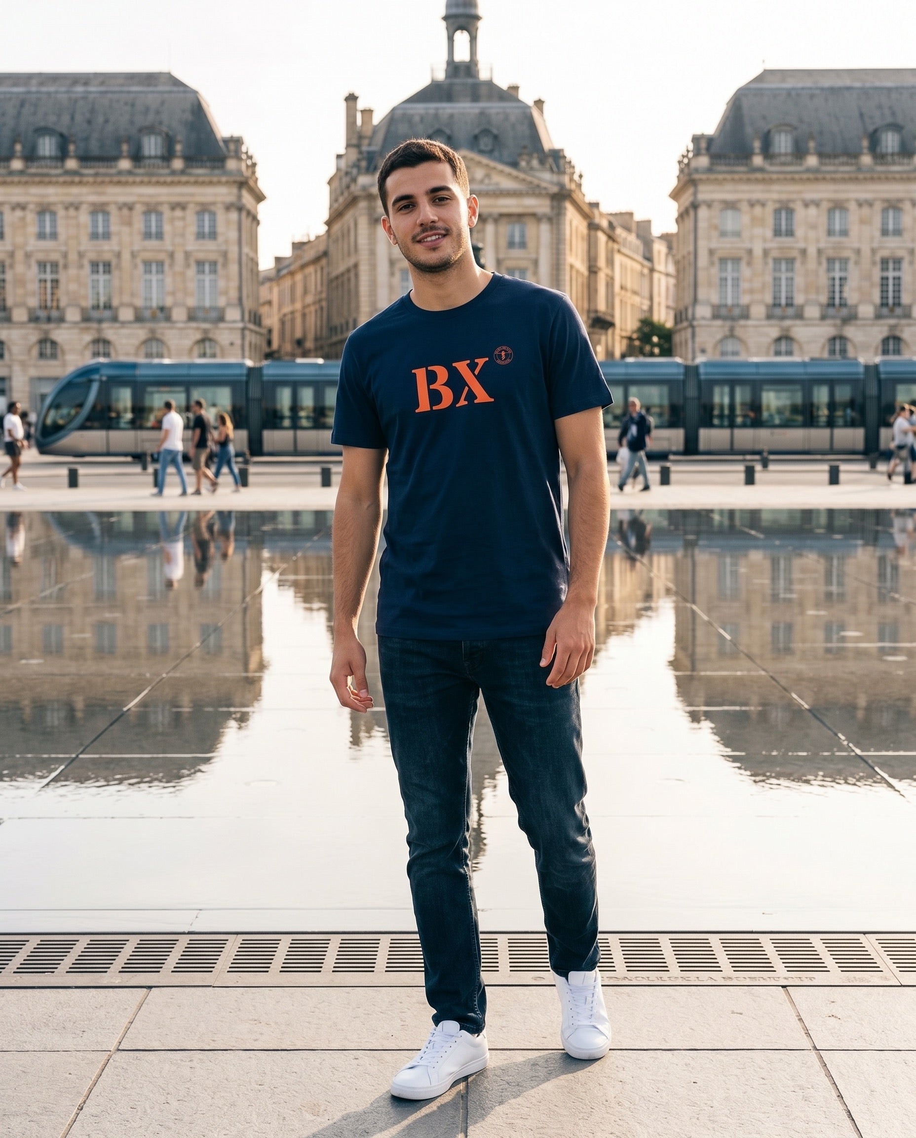 T-shirt BX Bordeaux Bleu Marine Orange - Quartier iodé