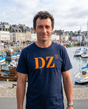 T-shirt DZ Douarnenez Bleu Marine Orange