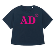 T-shirt oversized AD Audierne - Bleu et rose - Femmes - Quartier iodé