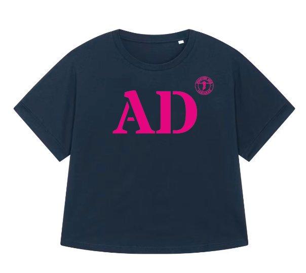 T-shirt oversized AD Audierne - Bleu et rose - Femmes - Quartier iodé