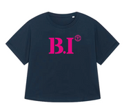 T-shirt oversized B.I Belle-Île - Bleu et rose - Femmes
