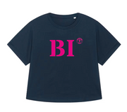T-shirt oversized BI Bastia - Bleu et rose - Femmes