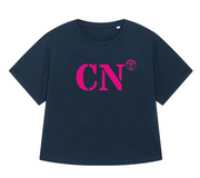 T-shirt oversized CN Caen - Bleu et rose - Femmes - Quartier iodé