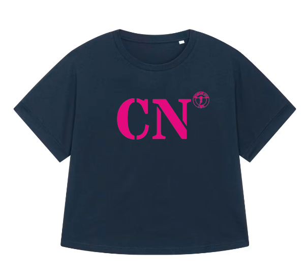 T-shirt oversized CN Caen - Bleu et rose - Femmes - Quartier iodé