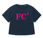 T-shirt oversized FC Fécamp - Bleu et rose - Femmes - Quartier iodé